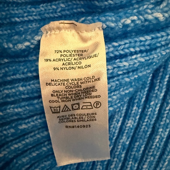 LOFT Blue Cable Knit Sweater XS - NEW with tags! - Picture 4 of 4